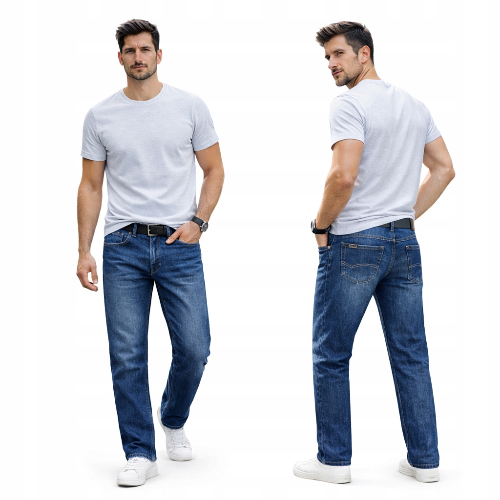 Pánské džíny Luis BlueLine rovné nohavice klasické denim 35/30