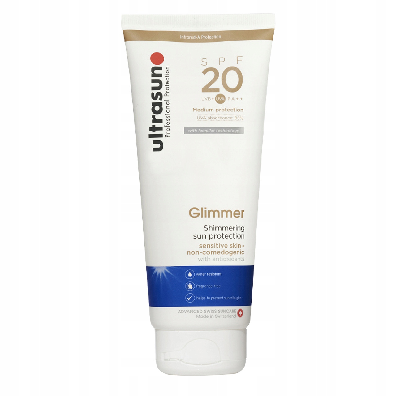 Glimmer SPF20 Tube Ochrona przeciwsłoneczna