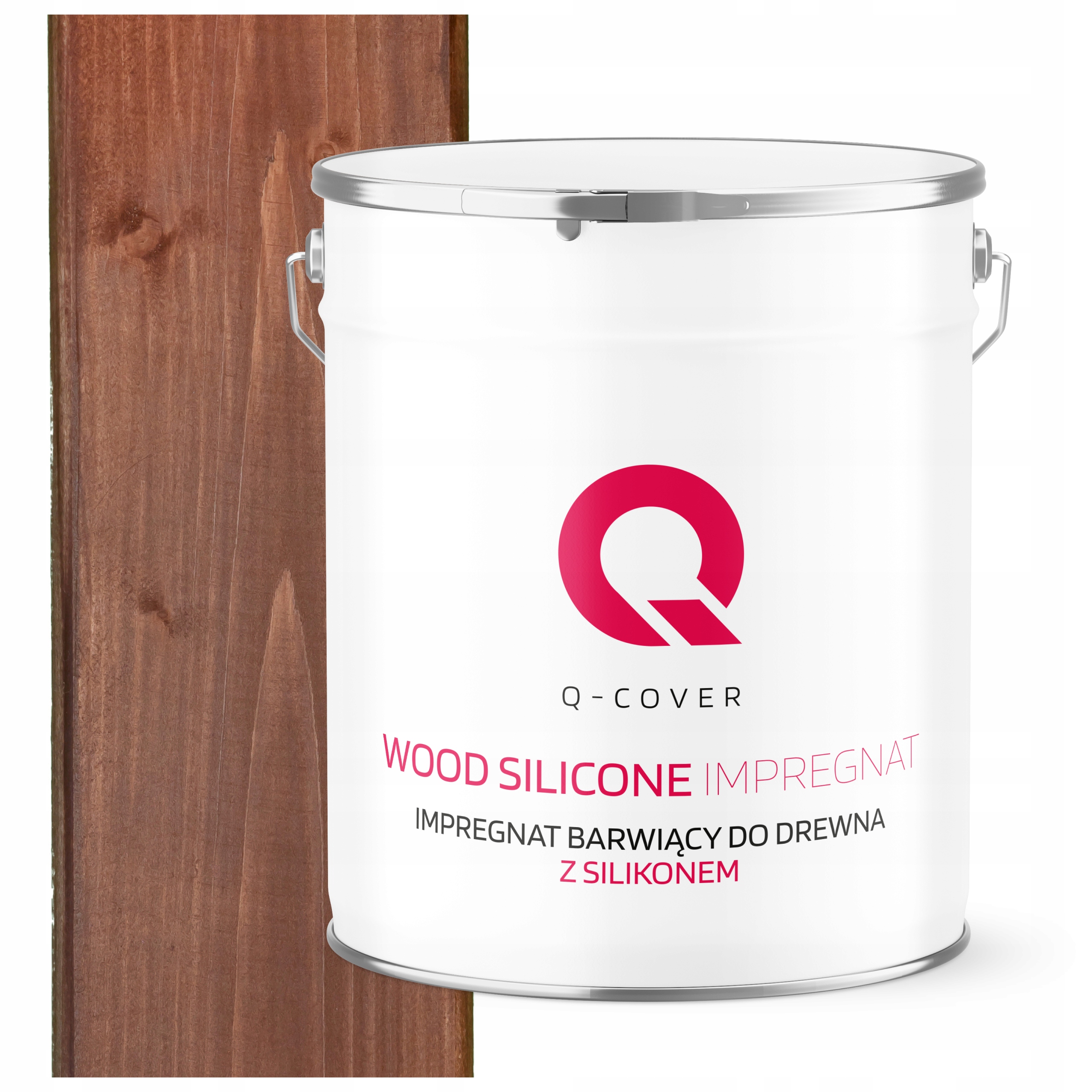 Impregnace Na Dřevo Lazura Ochranná S Silikonem Tmavý Ořech 5L