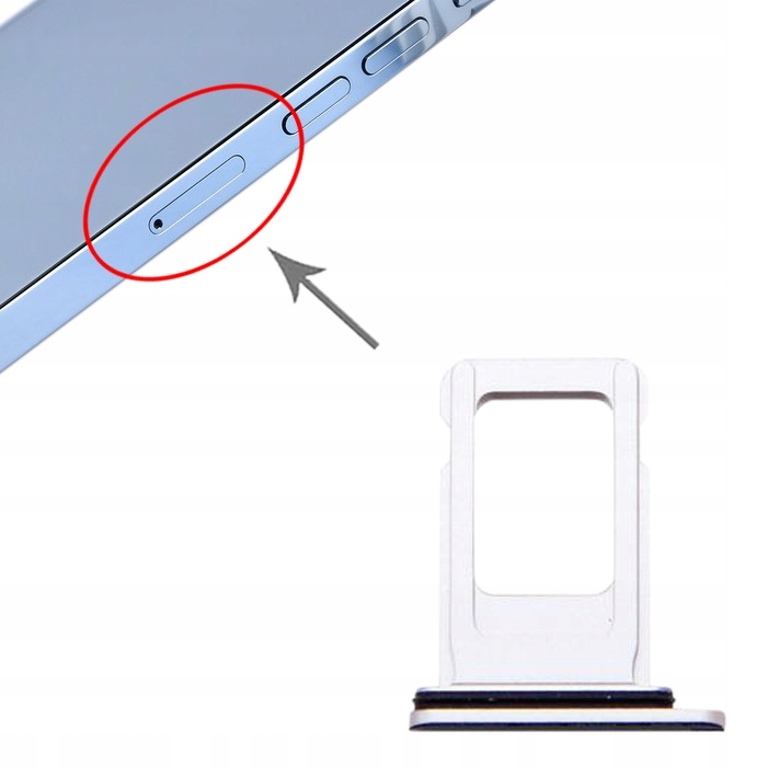 Tacka SIM srebrny do iPhone 13 Pro / 13 Pro Max