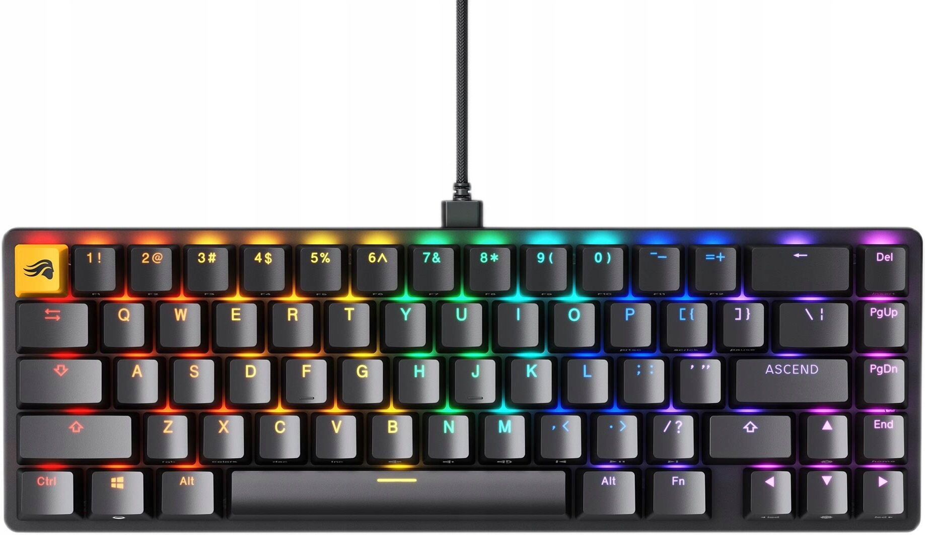 Klawiatura mechaniczna Glo-kb GMMK2 65% Rgb Hot Swap Fox Switch