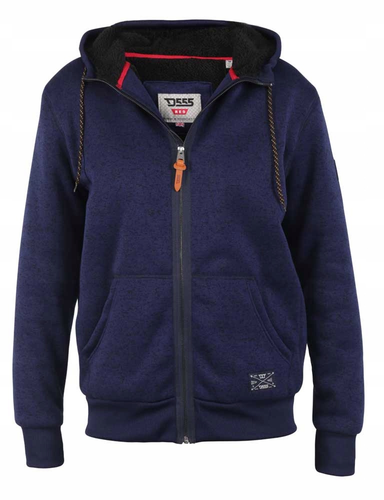 

D555 Duże Rozmiary Bluza Rozpinana Z Kap 6XL 176CM