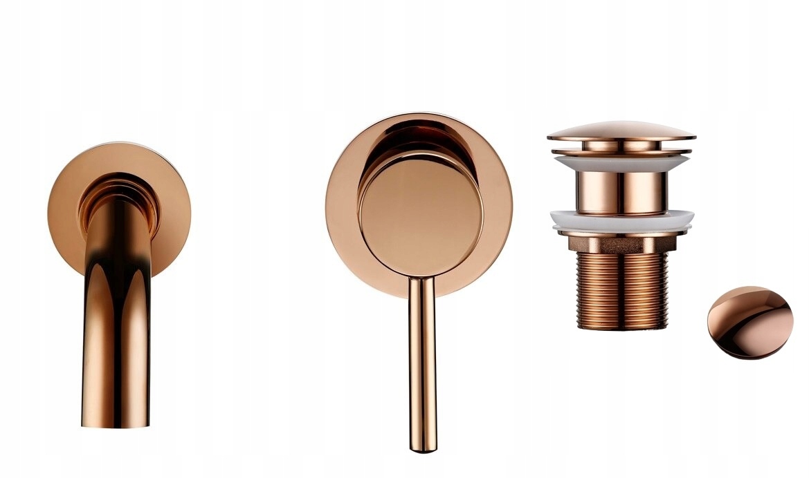 Podomietková umývadlová batéria Medená Lesklá Premium