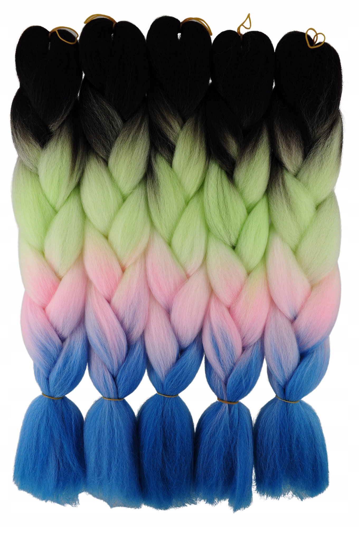 WŁOSY SYNTETYCZNE KOLOROWE WARKOCZYKI OMBRE 4-11 Marka Smart Colours