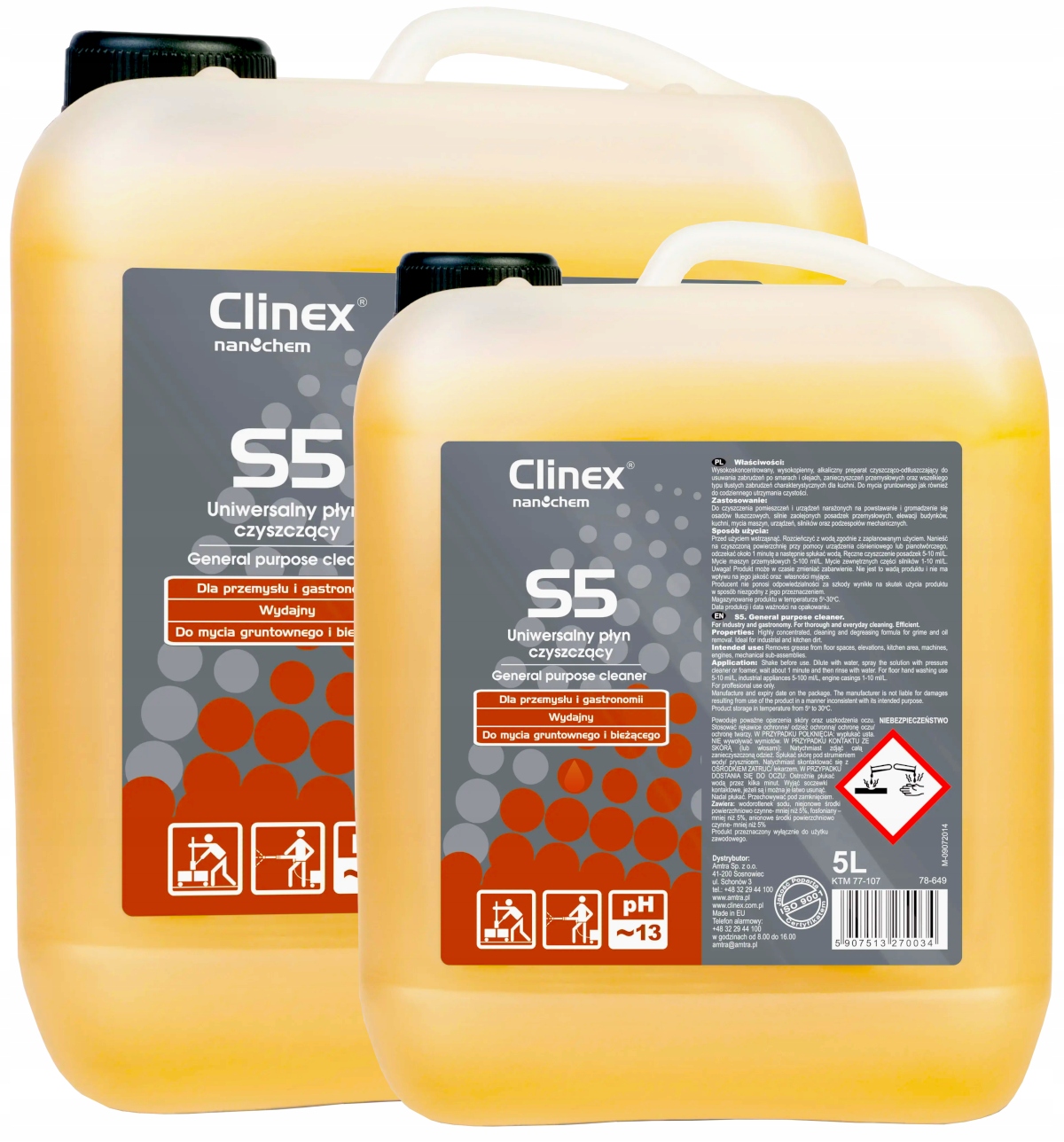 

Clinex S5 do zaolejonych posadzek 20L