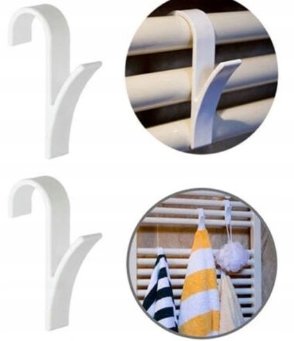 

Haczyk wieszak na grzejnik ręcznik biały 1 szt