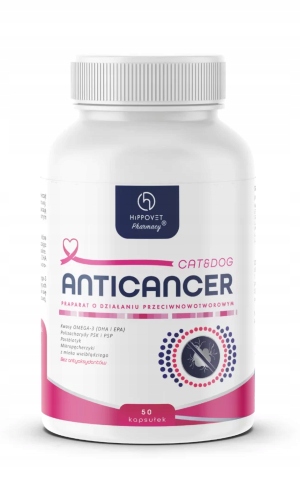 Doplňky stravy pro kočky, pro psy Hippovet Anticancer kapsle