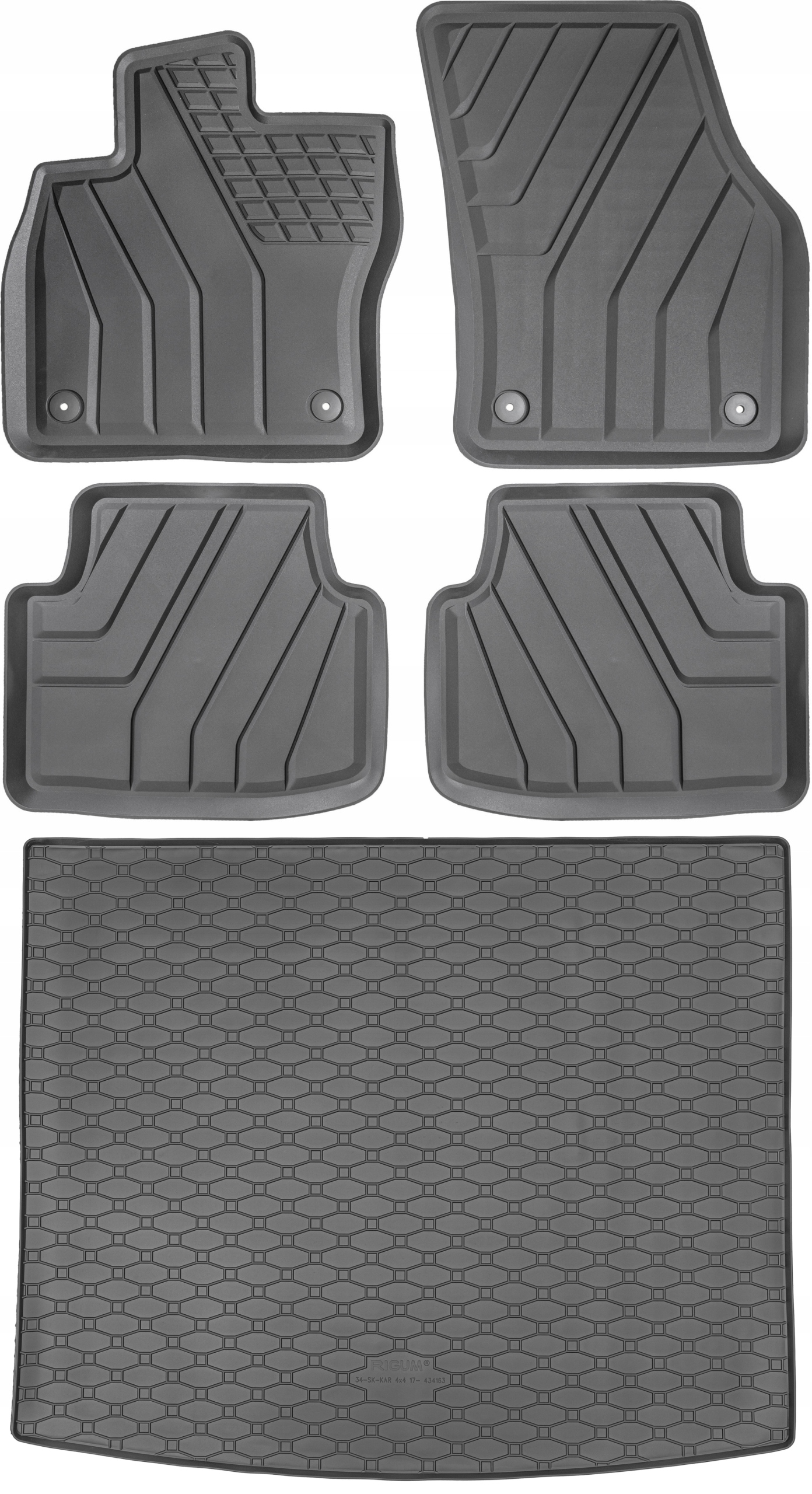 Seat Ateca Crossover 2016- Podložka do batožinového priestoru gumové rohože