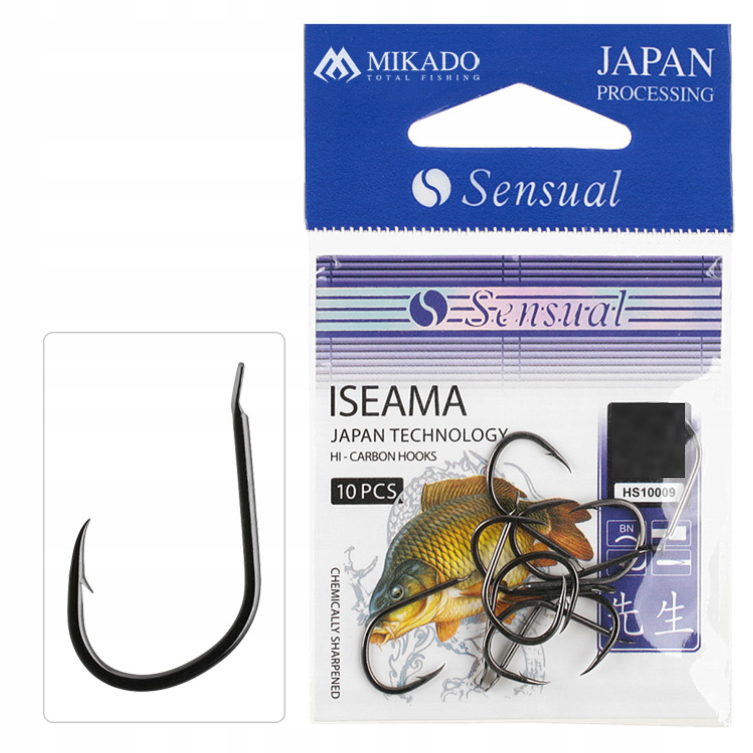 Haczyki Sensual Iseama Mikado na karpia i amura 10szt. Rozmiar 4