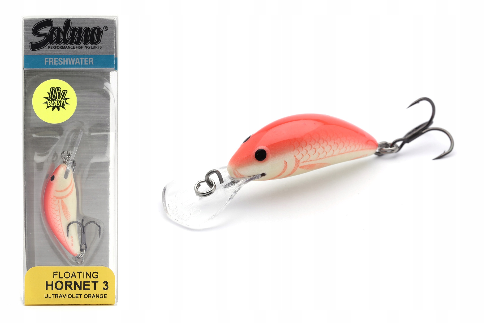 Wobler Salmo Hornet Floating 3,5cm Ultraviolet Orange