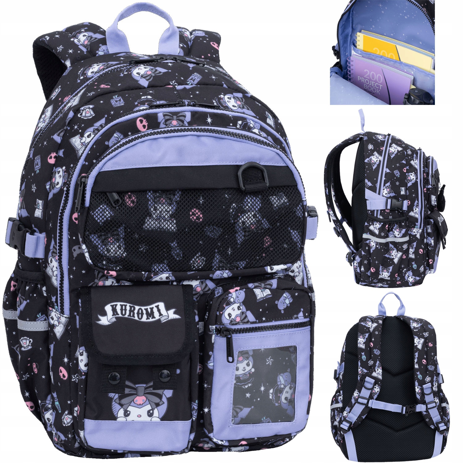 Coolpack Plecak Szkolny Młodzieżowy Dla Dziewczyn Kuromi Czarny
