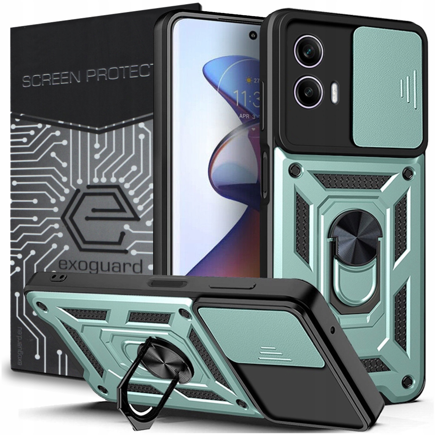 

Etui Pancerne Cover+szkło do Motorola Moto G73 5G