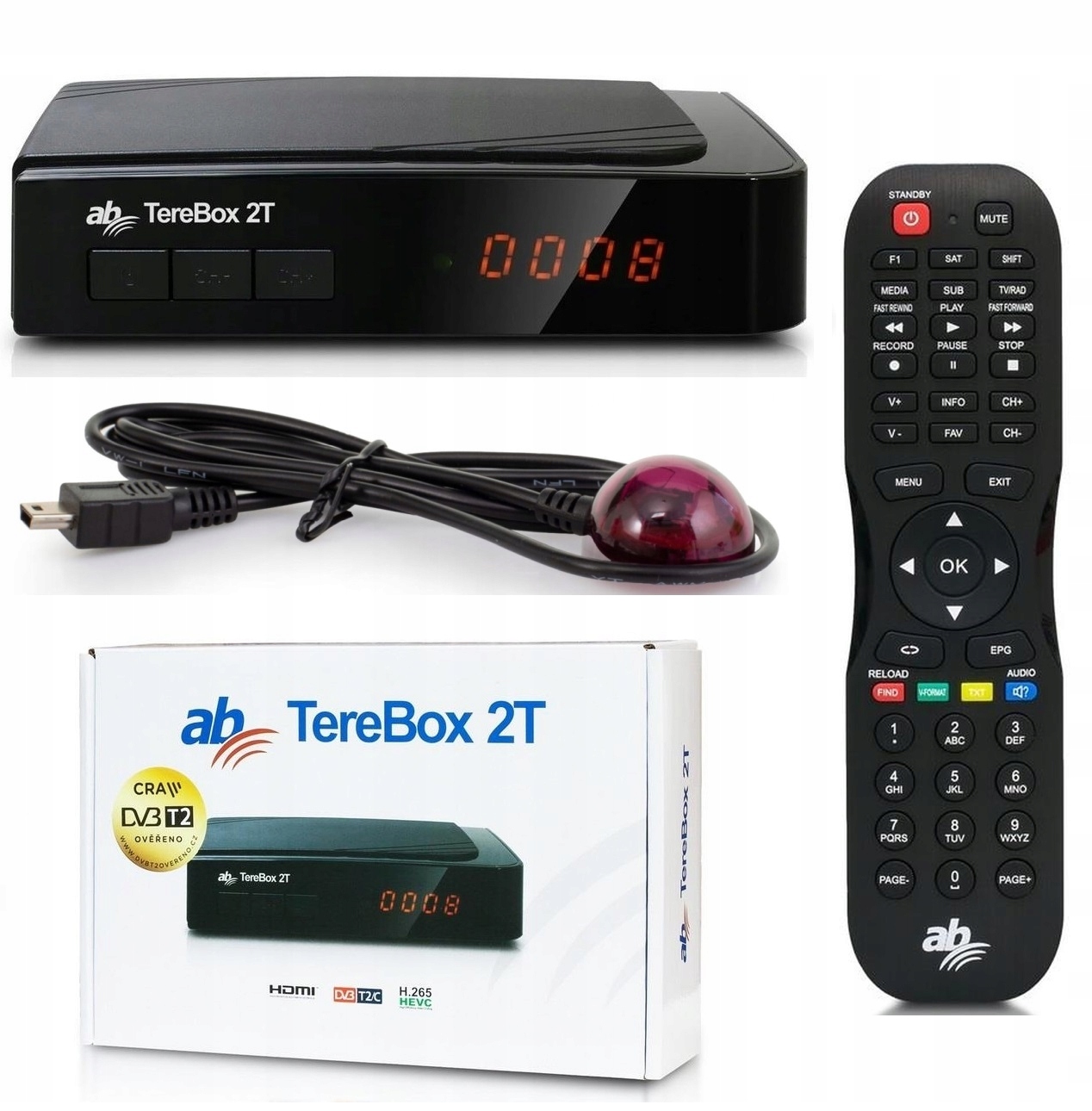 

Tuner Dekoder DVB-T2 C Hevc H.265 Czujnik Ir