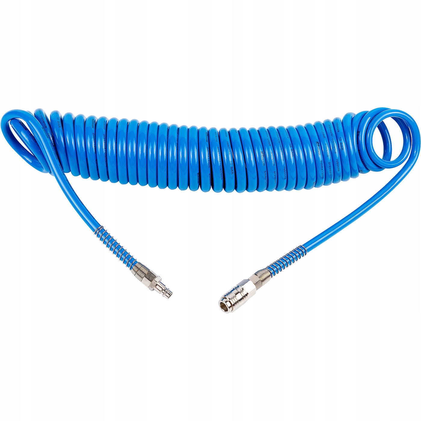 WĄŻ SPIRALNY POLIURYTANOWY DO KOMPRESORA 12x8mm 10m RICHMANN C5047