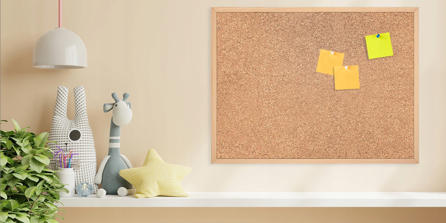 Tablica KORKOWA Do Przypinania 40x80cm z Drewnianą Ramą 80x40 Pineski Wysokość produktu 80 cm