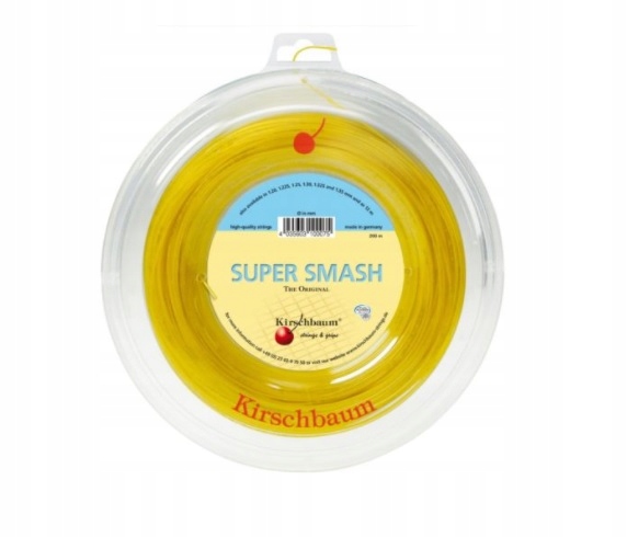 Tenisový výplet Kirschbaum Smash 200 m žlutý 1.25
