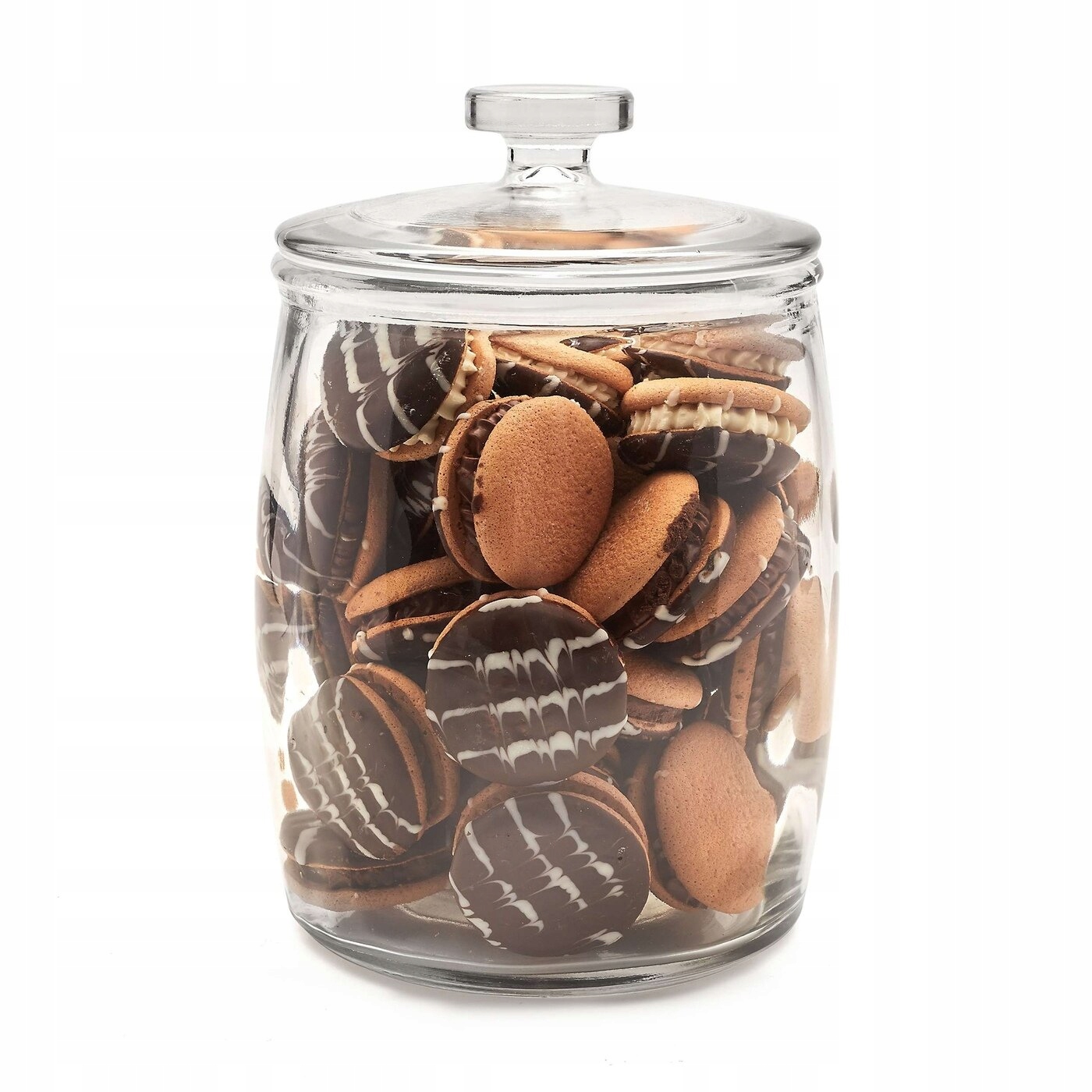 

Duży Słoik Ozdobny szklany Z Pokrywką na ciastka