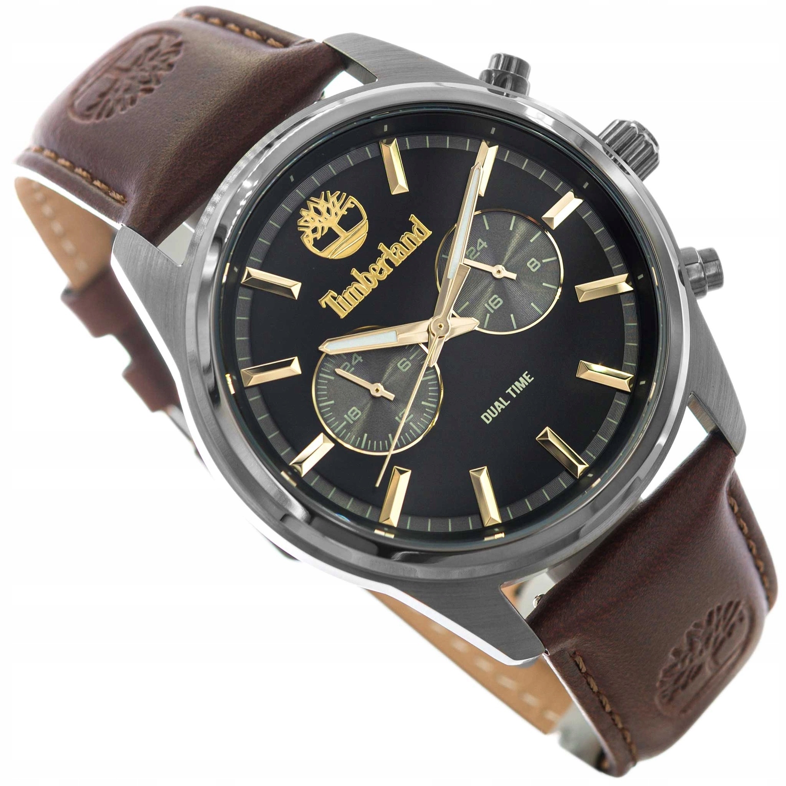 Pánské Hodinky Timberland TDWGF0041201 Northbridge Dual Time, Hnědé