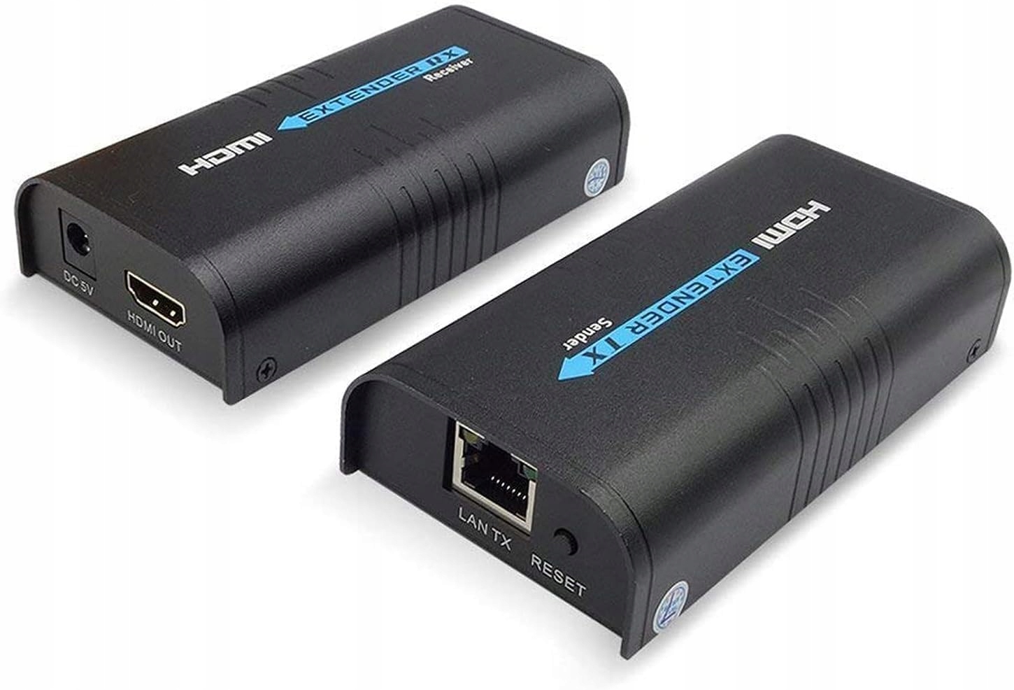 Hdmi Extender přes Lan RJ45 100 m 1080p vysílač přijímač CAT5/6