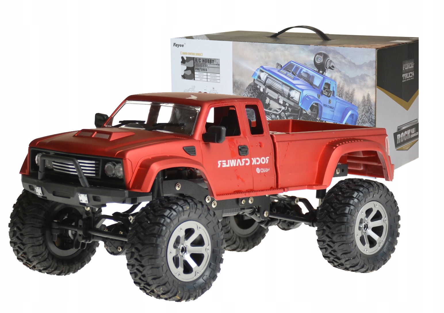 Samochód Przeprawowy Rc Auto 4x4 Auto Terenowe Fayee FY002 Czerwony