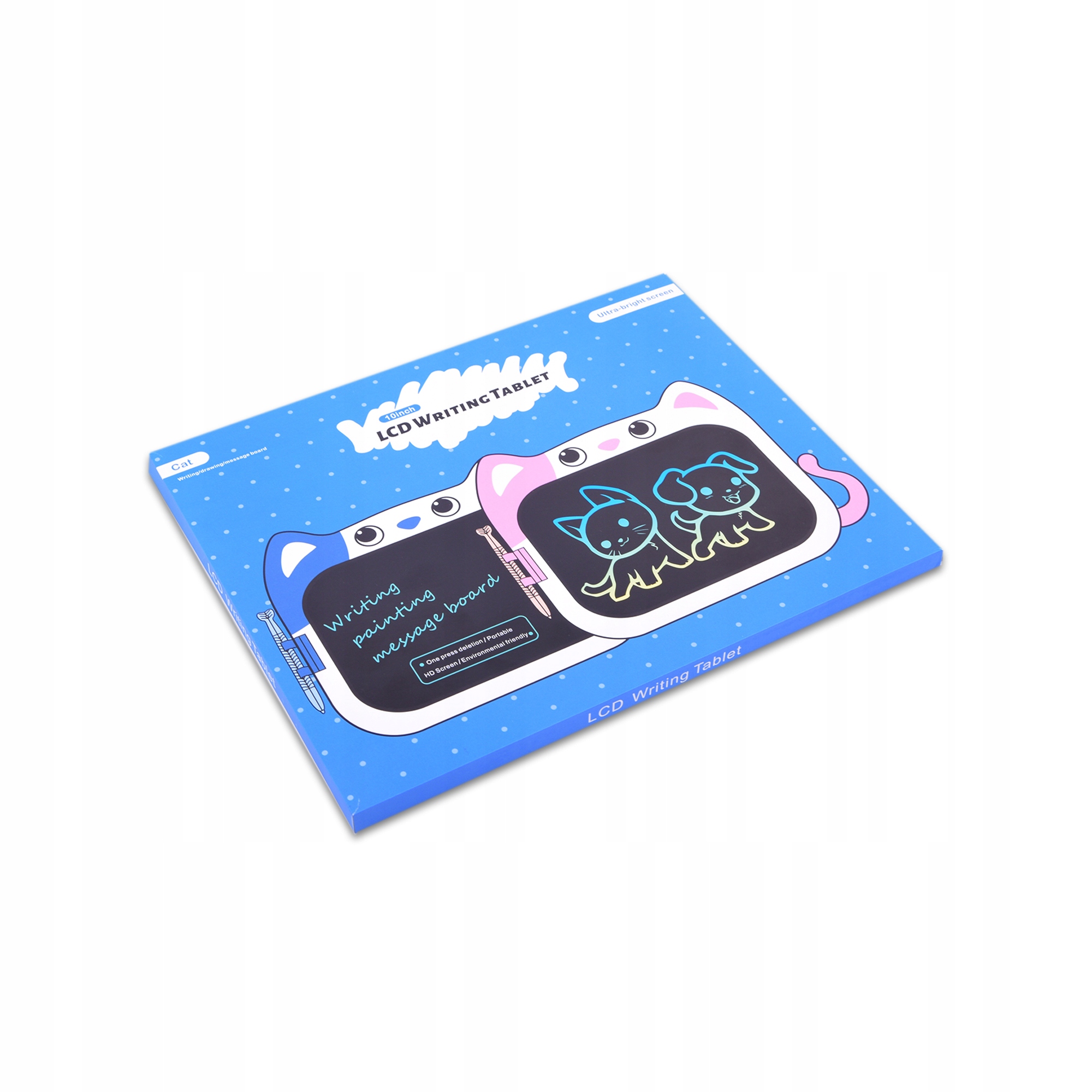 Aga4Kids TABLET GRAFICZNY LCD 10" ZNIKOPIS DLA DZIECI + RYSIK Kotek Różowy Płeć chłopcy dziewczynki