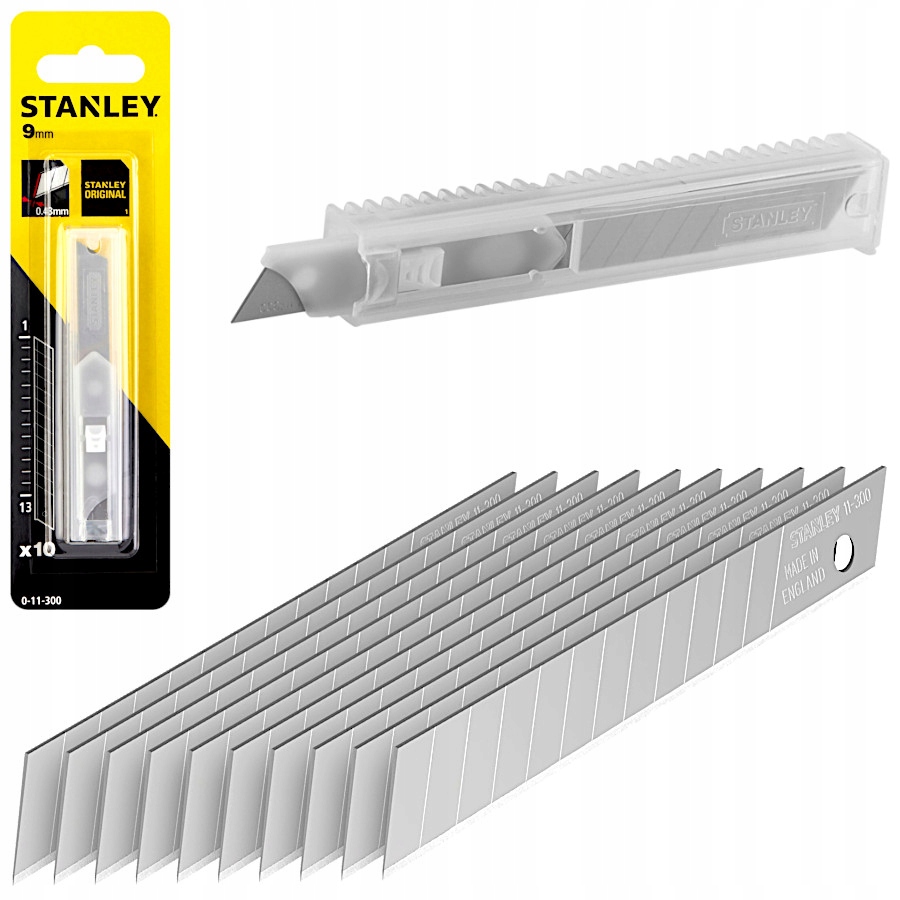 

Stanley Ostrze łamane wymienne do noży 9mm 10szt.