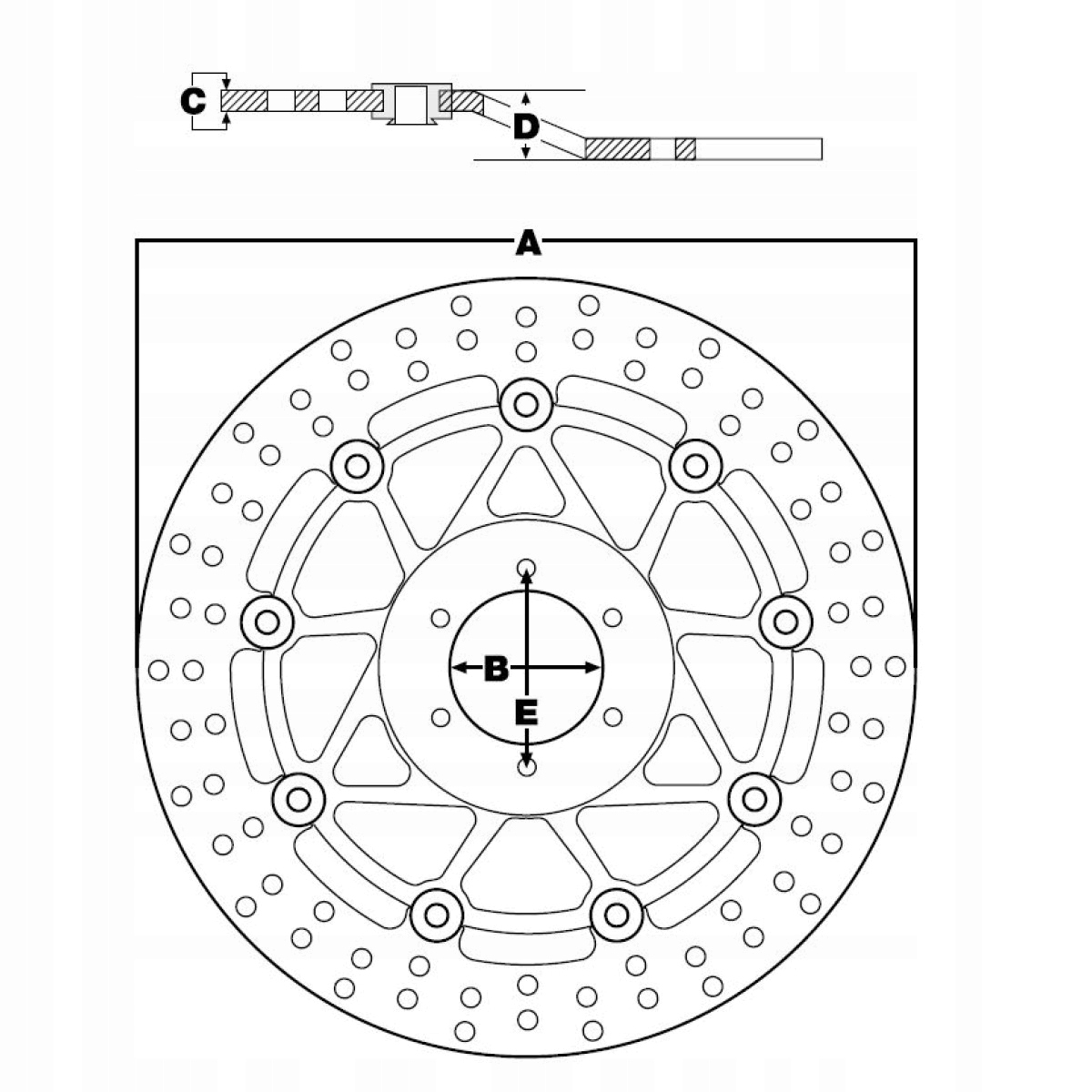 TARCZA HAMULCOWA ATV/UTV SUZUKI LT/LT-Z 1985-2017