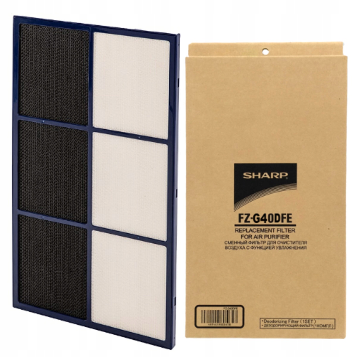 Originální uhlíkový filtr pro čističku vzduchu Sharp KC-G40 KC-G50