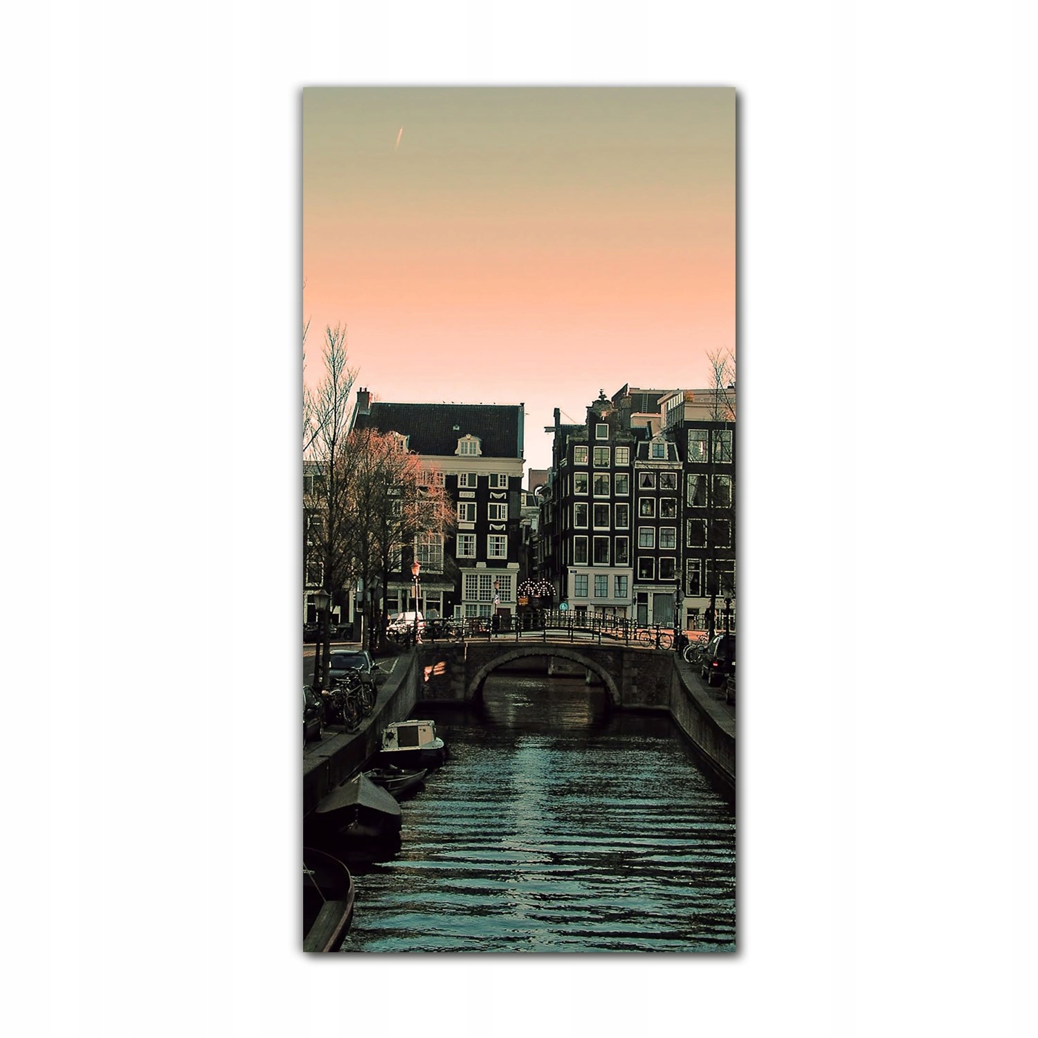 

Foto na szkle na ścianę 70x140 cm Kanał Amsterdam