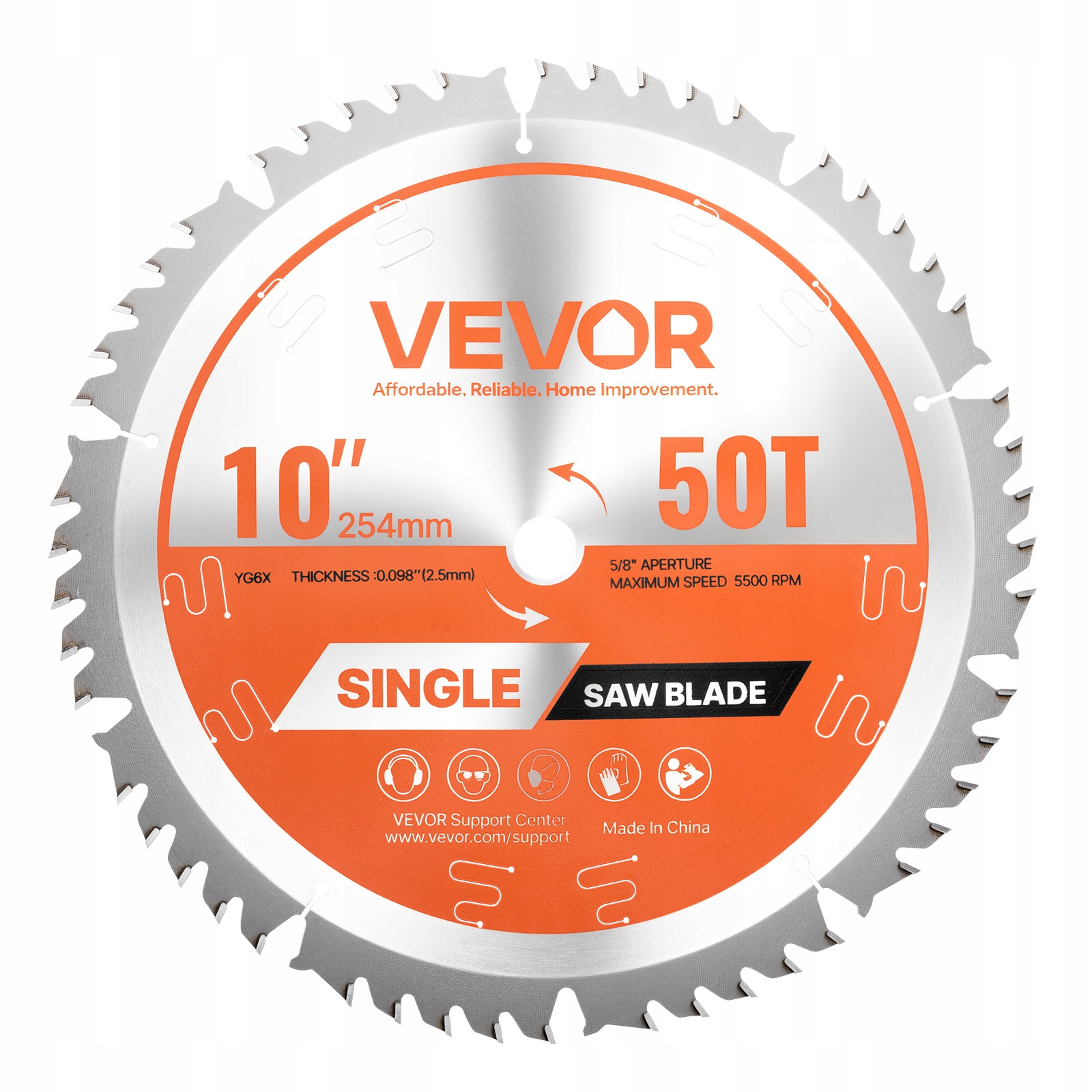 Pilový List Pro Kotoučovou Pilu Vevor 254 MM 50 Zubů, Silný A Přesný