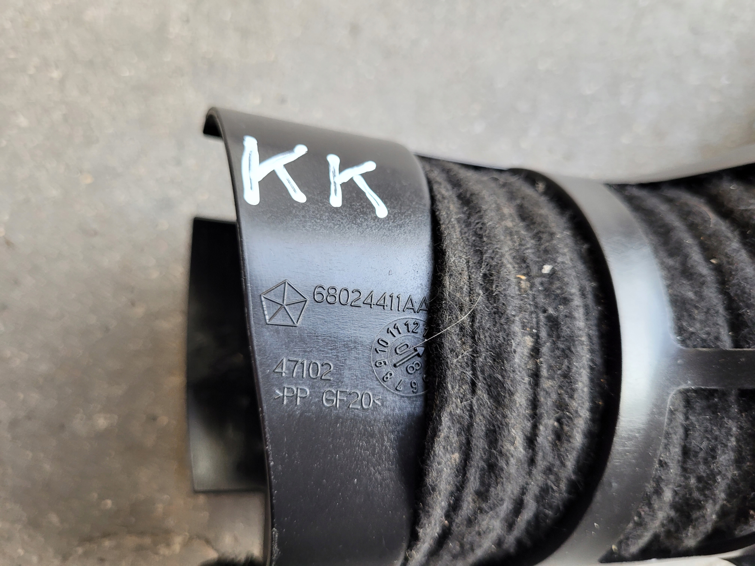rohr Schlauch luft DOLOT 68024411AA JEEP CHEROKEE KK 2.8 CRD