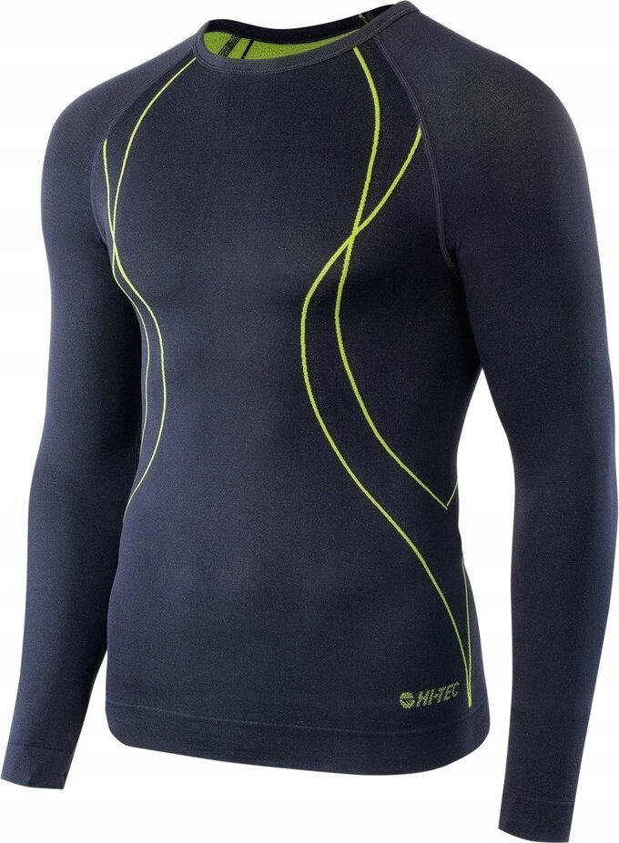 Pánské Termoaktivní Spodní Prádlo Mikina Hi-tec Ikar Top Černá Velikost XL