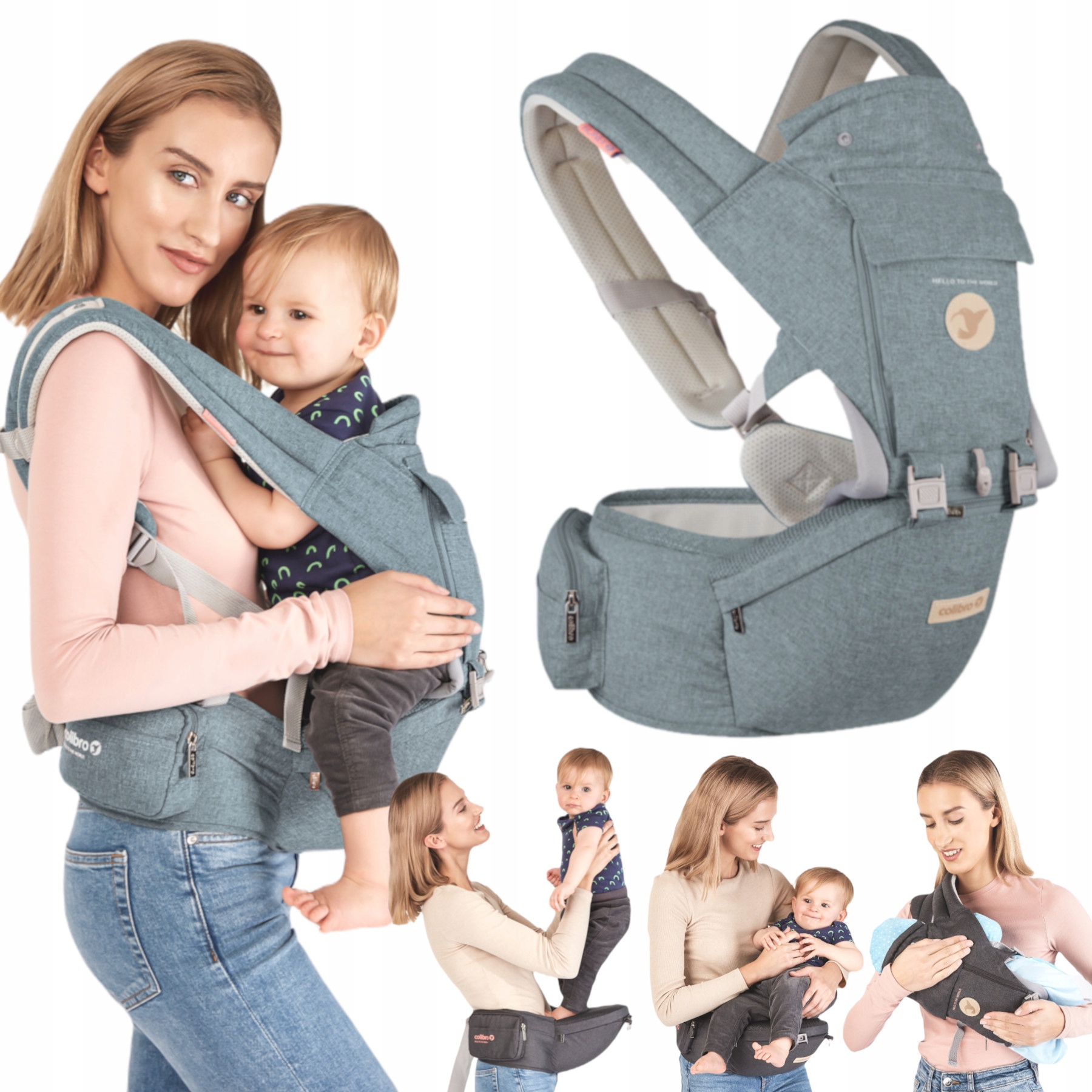 Nosidełko turystyczne, biodrowe Honey Colibro 12w1