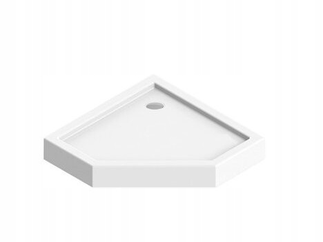 Brodzik pięciokątny akrylowy niski