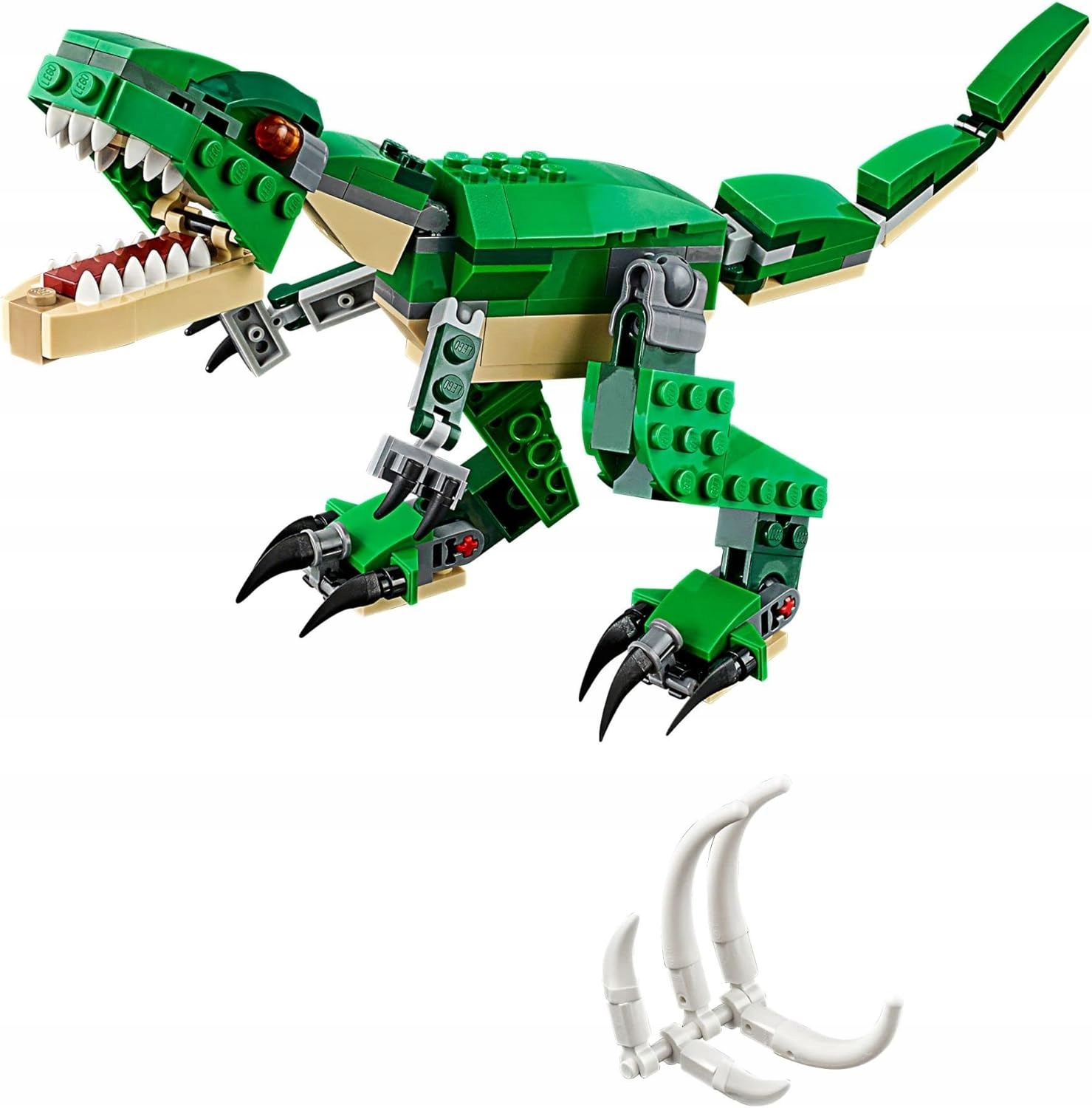 LEGO Creator 3w1 Potężne dinozaury klocki 31058 zestaw T-Rex na prezent Minimalny wiek dziecka 7