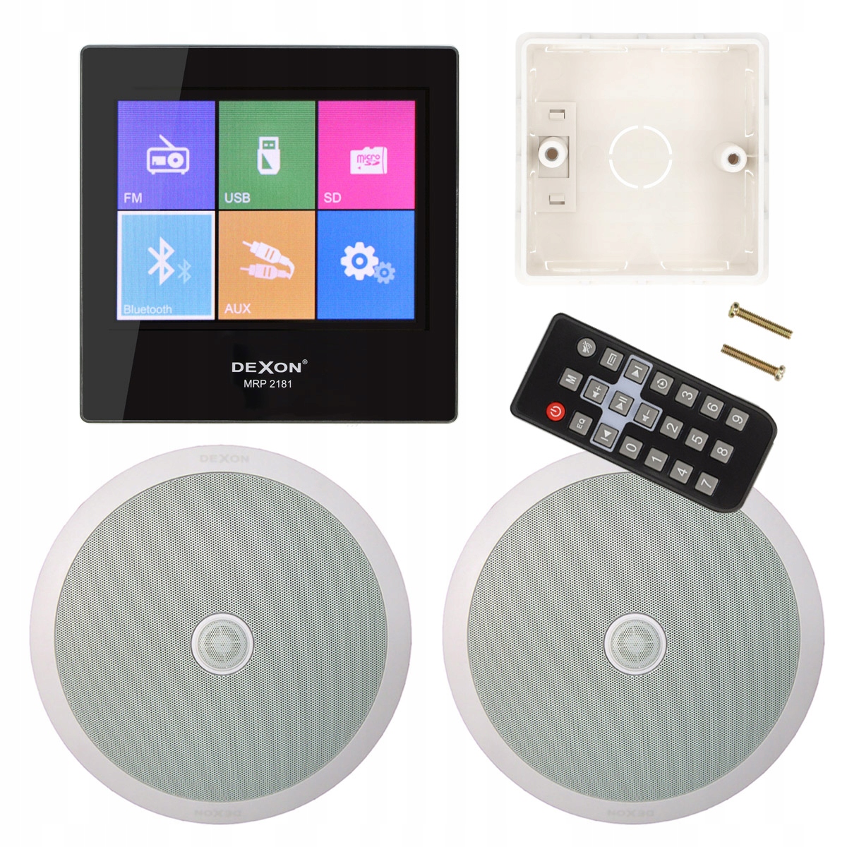 RADIO PODTYNKOWE ŚCIENNE ŁAZIENKA KUCHNIA GŁOŚNIKI