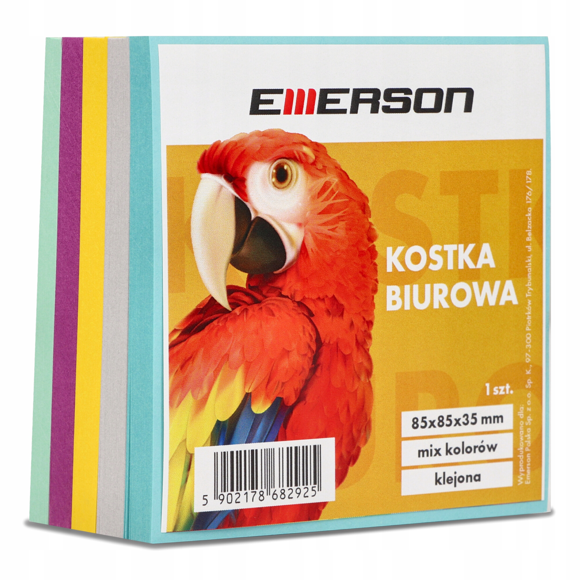 

Emerson Karteczki Kostka kolor klejona 85x85x35