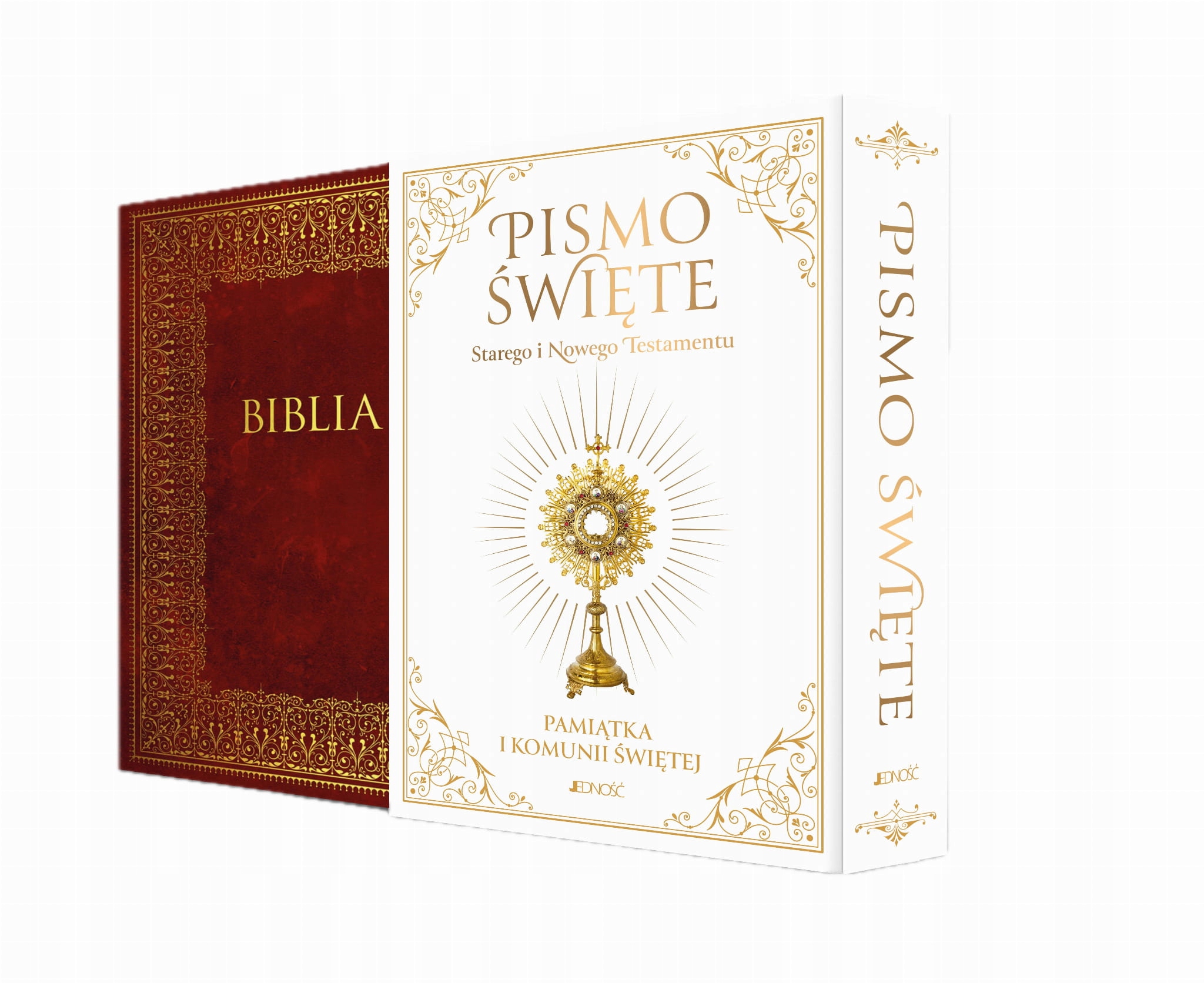 BIBLIA PISMO ŚWIĘTE STAREGO I NOWEGO TESTAMENT Z ETUI I KOMUNIA ŚWIĘTA 2025 Gatunek Katolicyzm