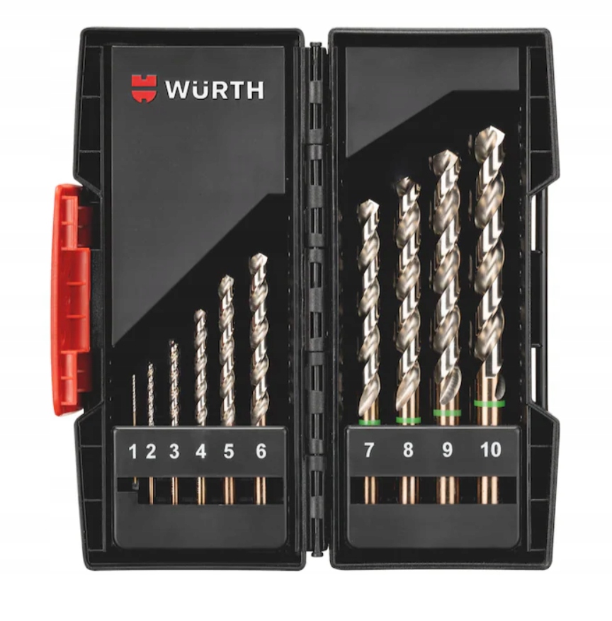 Sada spirálových vrtáků HSCo 338 10 Ks 0626000010