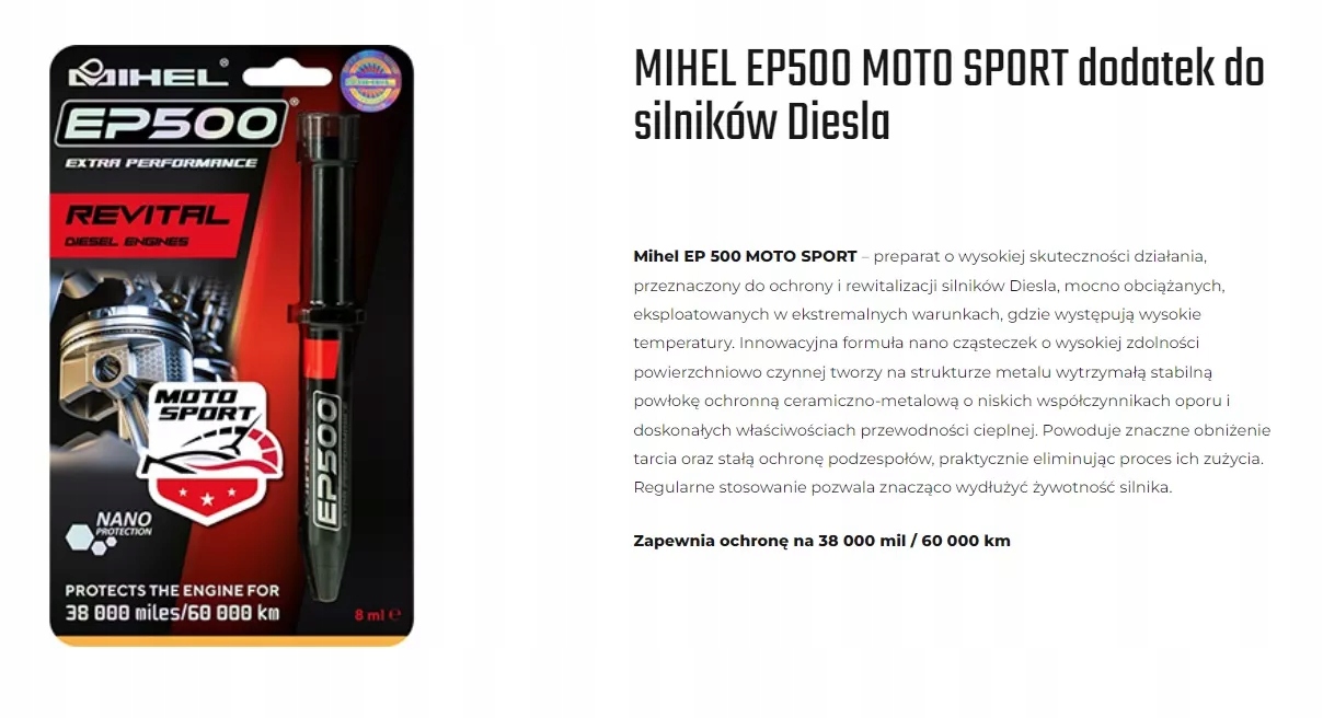 MIHEL EP500 MOTO SPORT DEM SILN.DIESL8ML