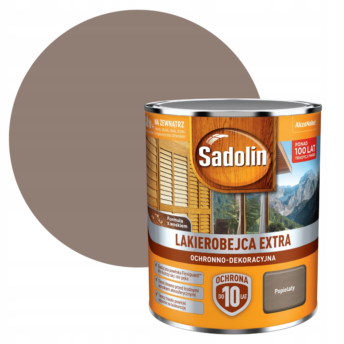 

Sadolin Extra 0,75L Lakierobejca Popielaty
