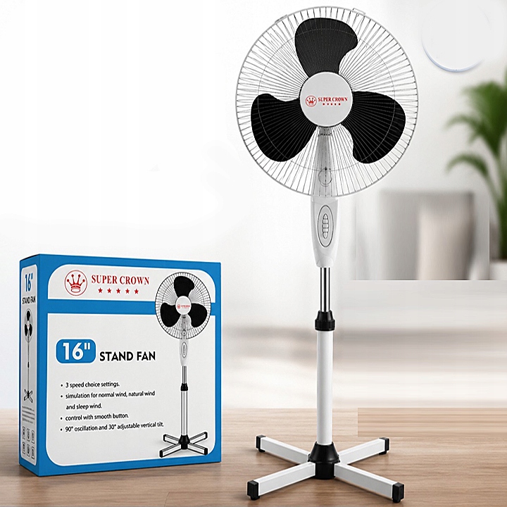 Stojaci Podlahový Ventilátor Ventilátor Voľne Stojaci, Tichý, Výkonný 40W, Vrtuľka