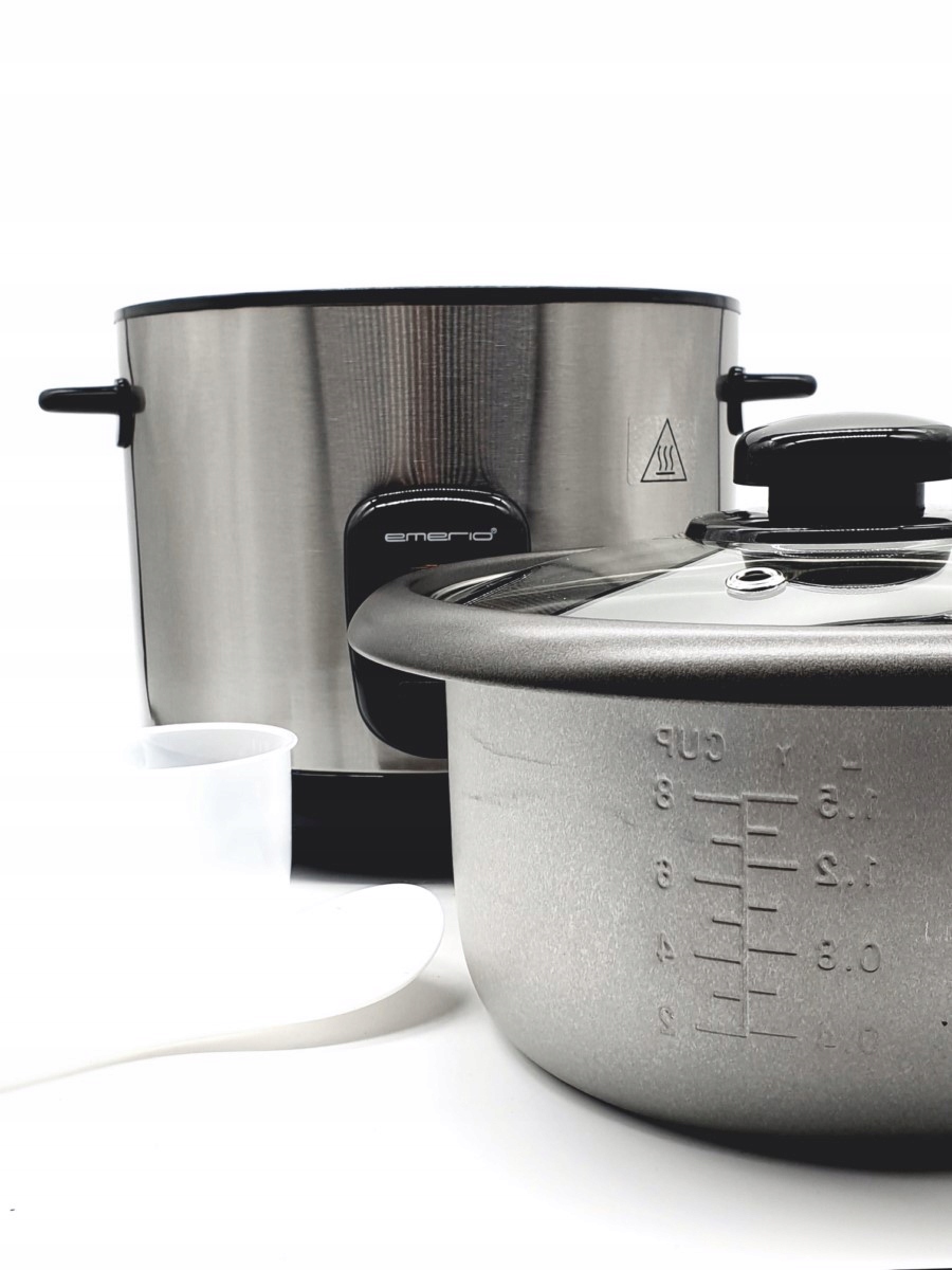 Ryżowar Emerio 1,5 l srebrny Kolor srebrny