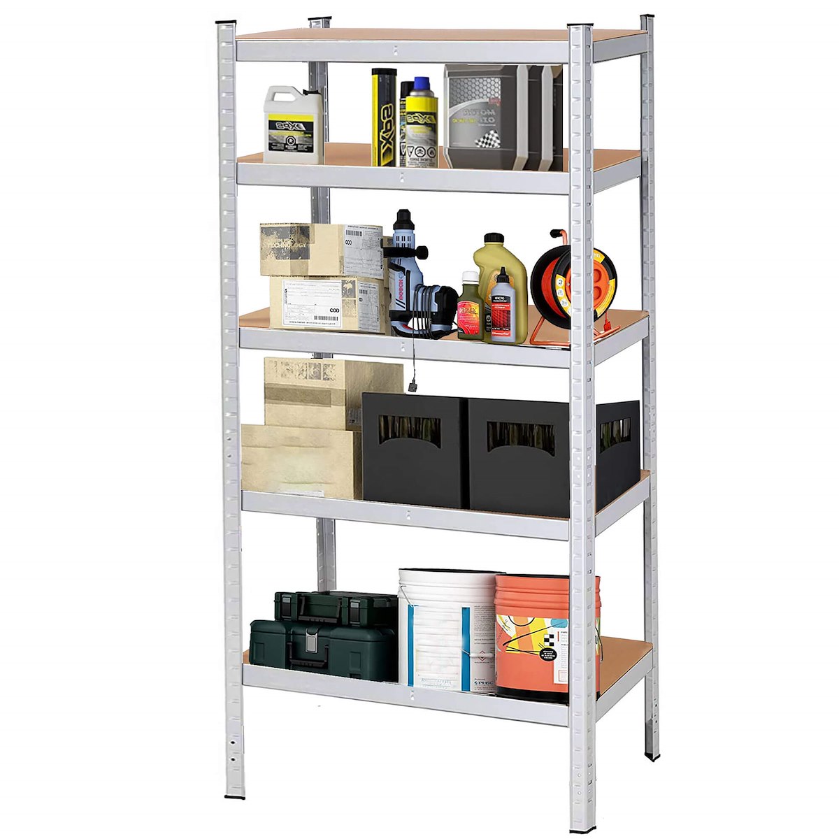 

Regał Magazynowy Metalowy 3w1 625kg 150x75x30cm