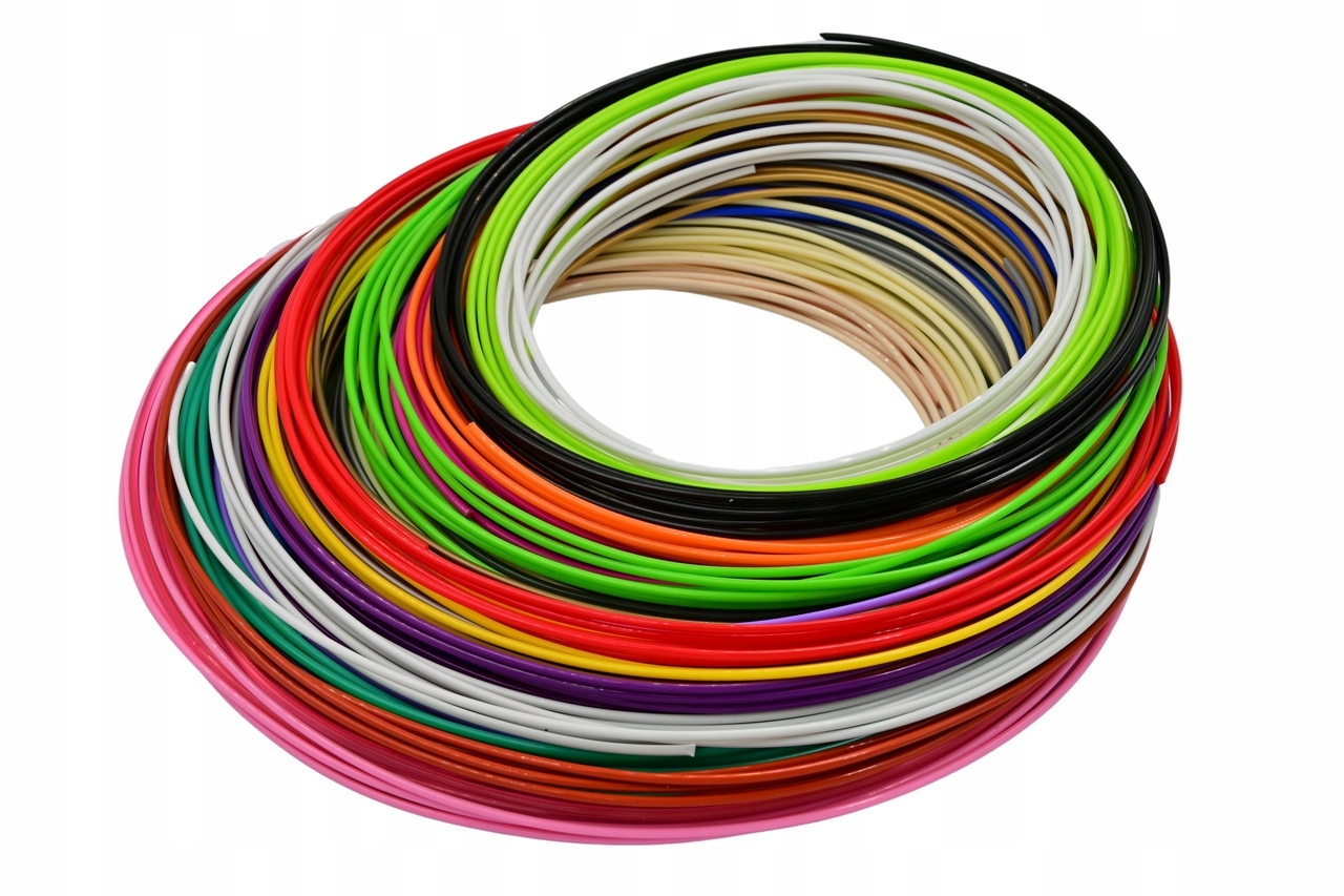 WKŁADY DO DŁUGOPISU 3D FILAMENT PLA 90m/30kolorów
