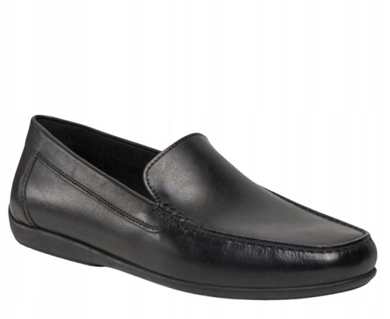 Geox Pánské Kožené Nazouvací Mokasíny Černé 42 Nma