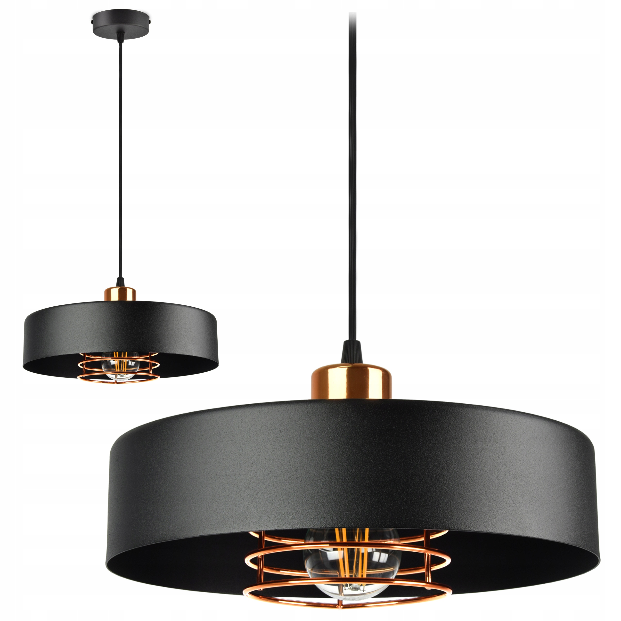 

Lampa Wisząca Sufitowa Żyrandol Czarna lub Biała