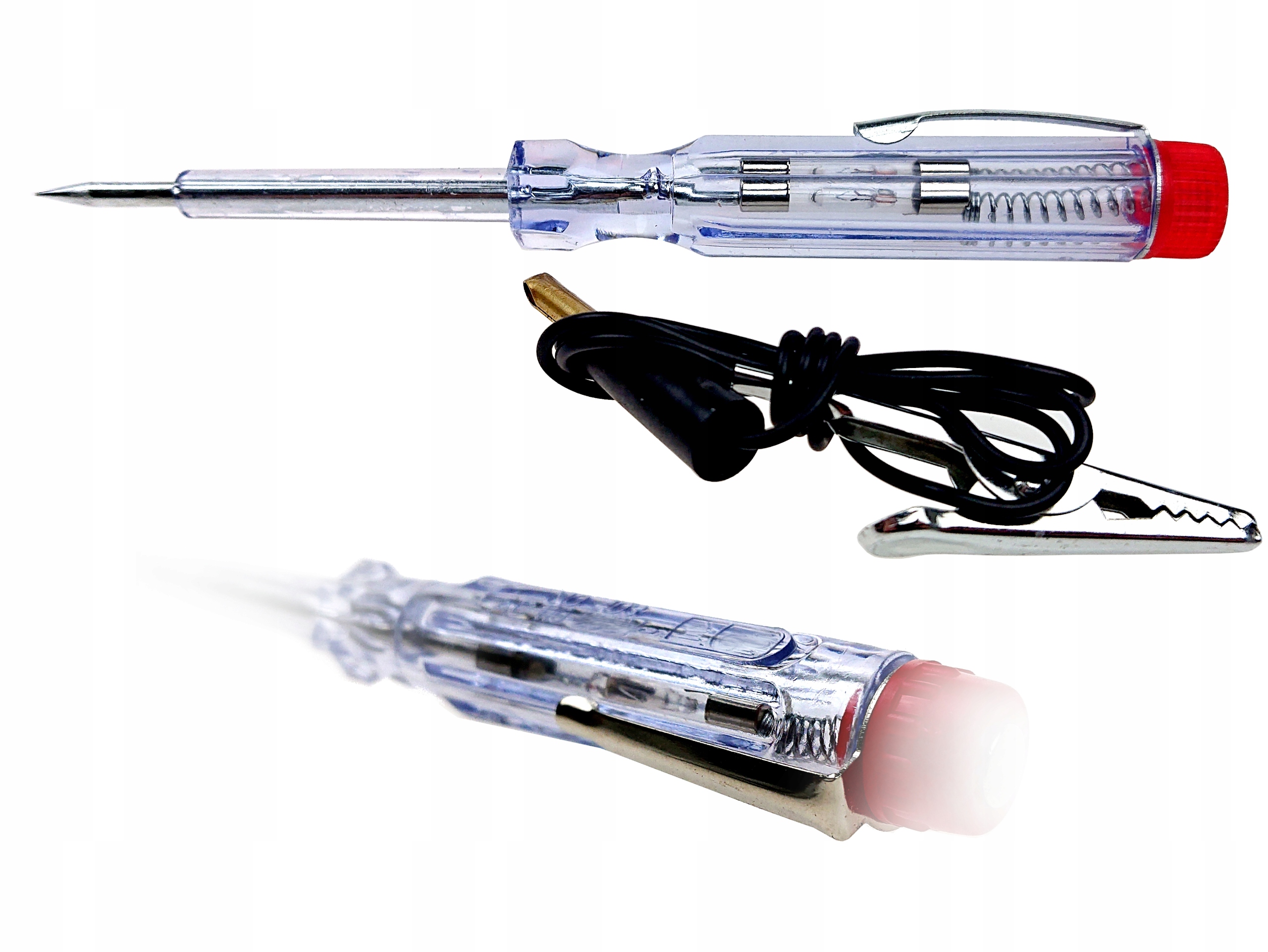 TESTER PRÓBNIK NAPIĘCIA SAMOCHODOWY KONTROLKA PRÓBOWKA 120mm 6V 12V 24V