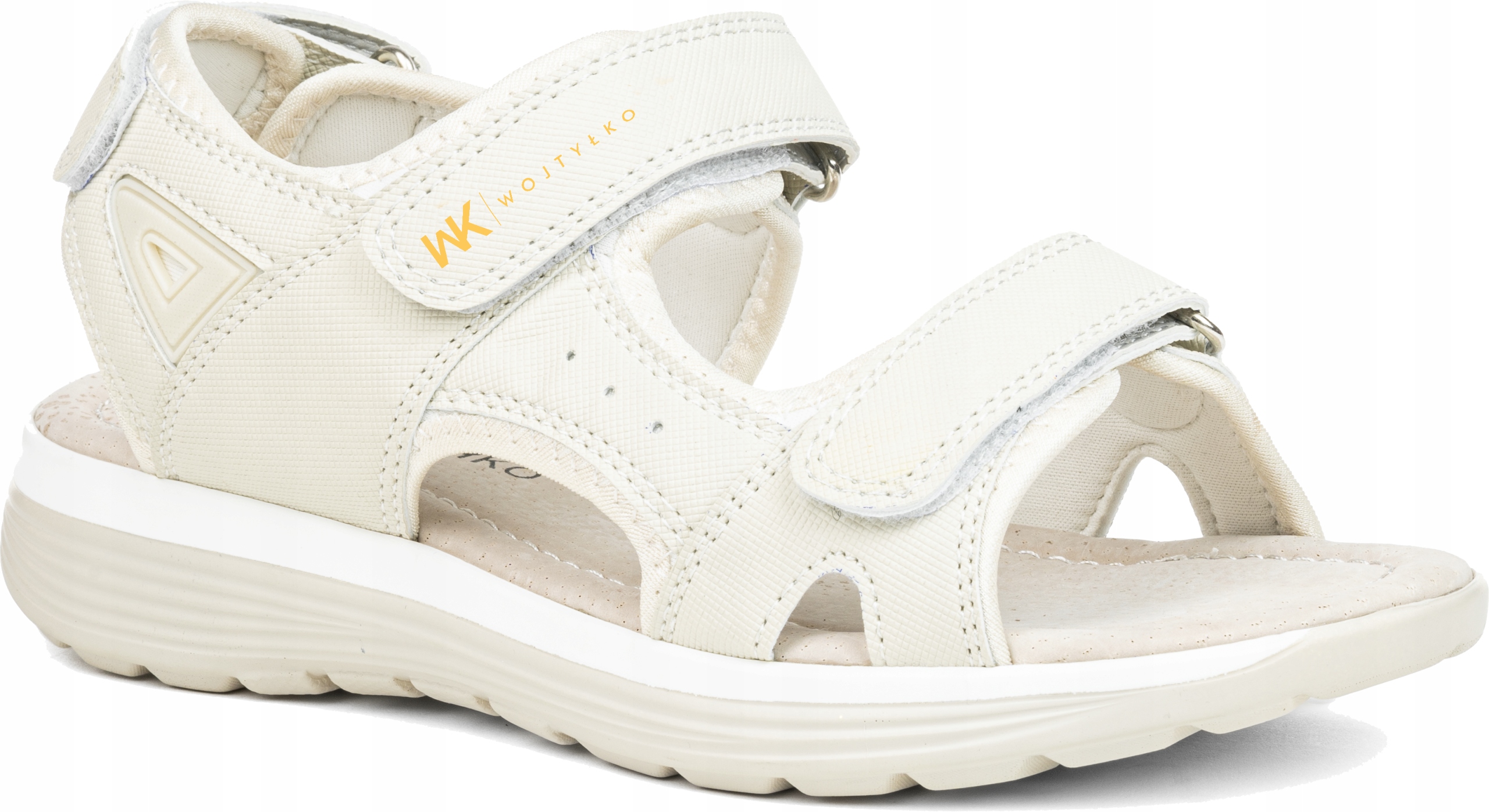 Sandály vč. kůže turistické sportovní béžové Tuhost H lehké Wojtyłko 40