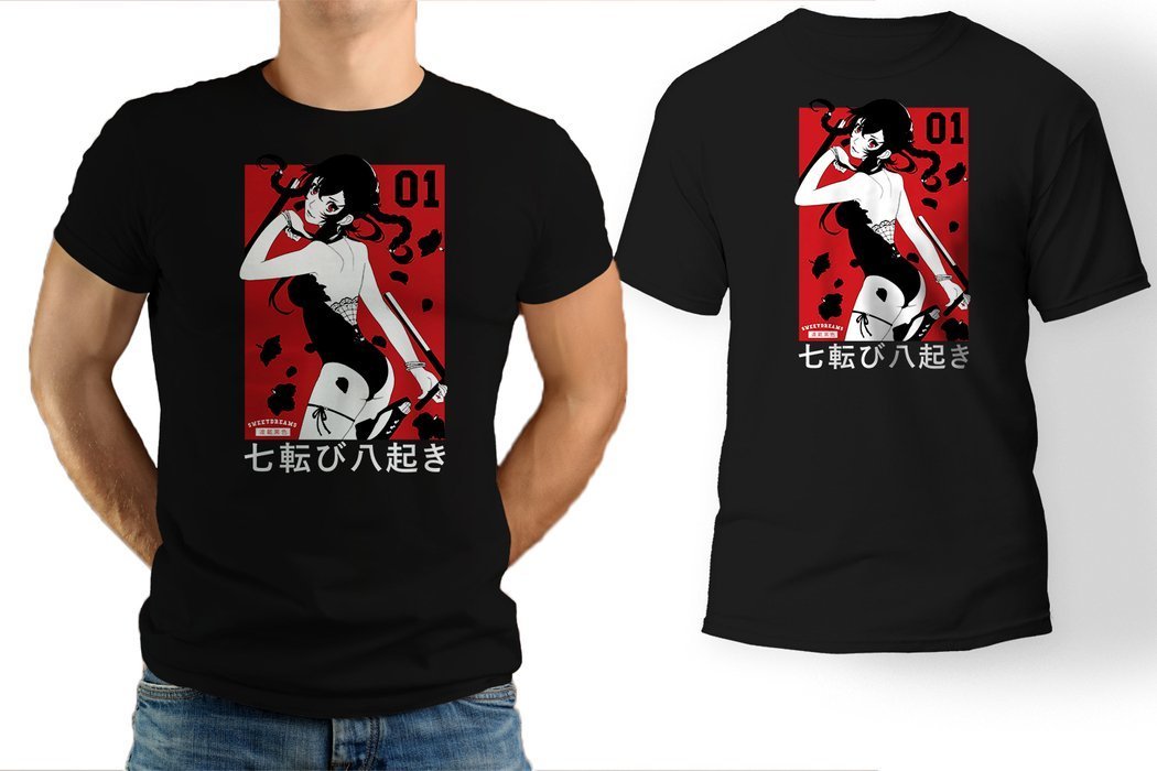 

Koszulka męska Anime manga Shoujo t-shirt L